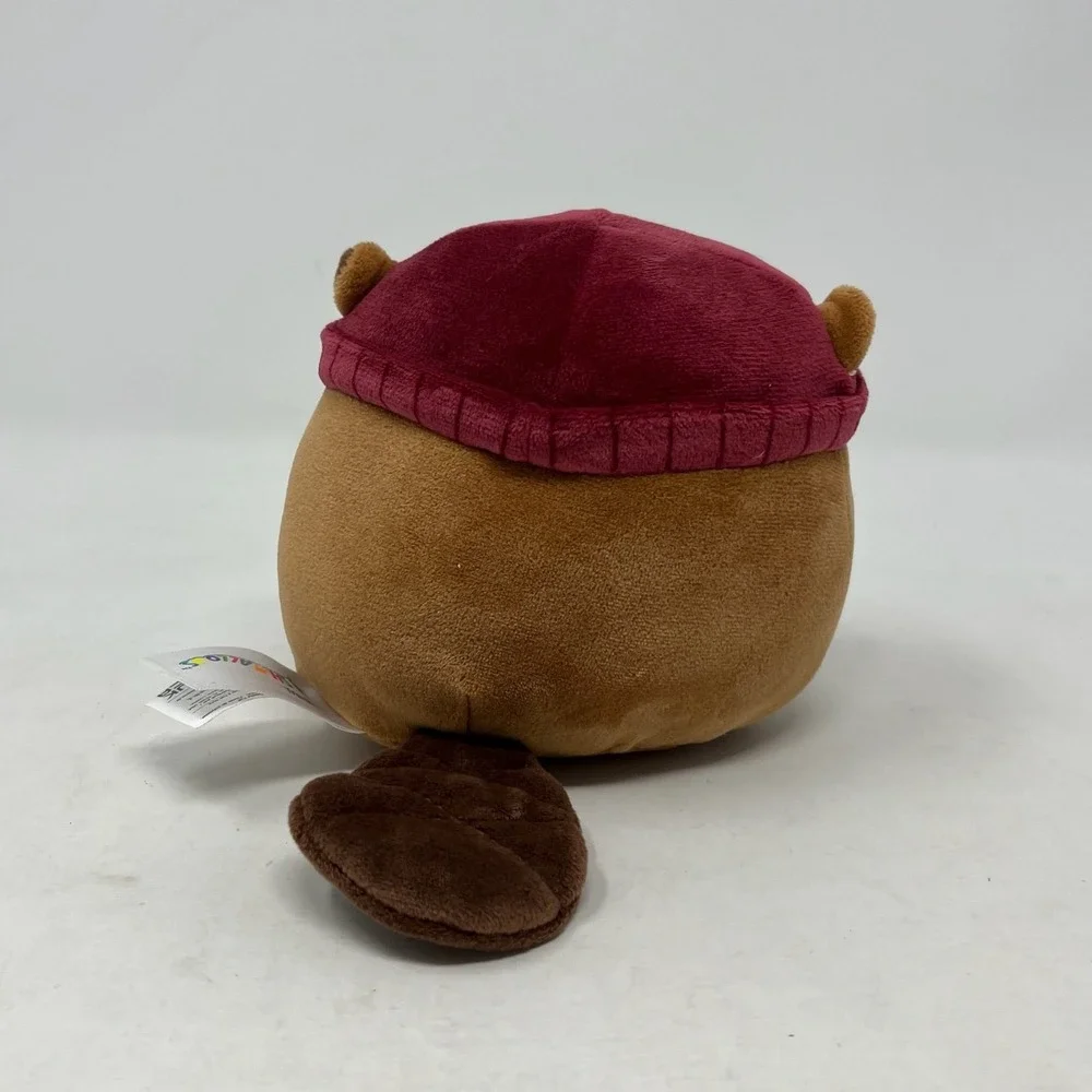 Squishmallows Chip the Beaver Wearing‎ Beanie Hat Plush Toy Stuffed Animal 5